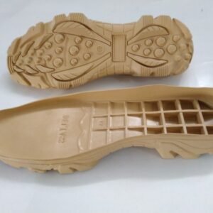 Sol Sepatu Outsole Delta Boot Gurun Tactical Cream Hitam size 38 sd 45 - Cream, 38