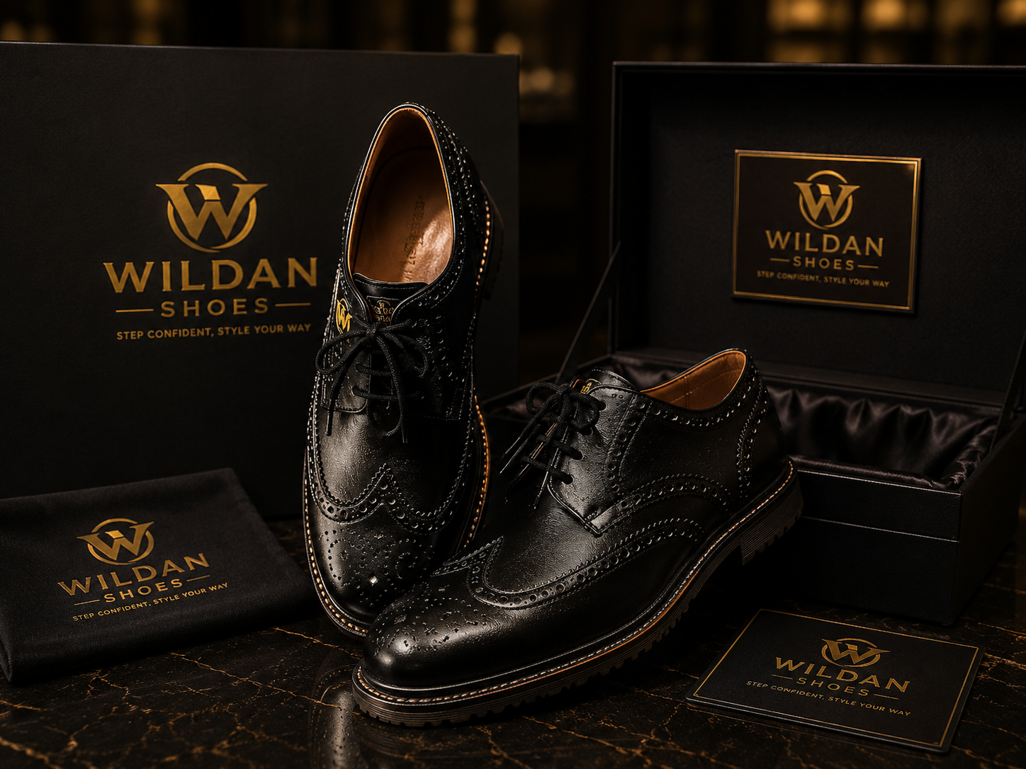 Wildan Wingtip Premium Leather Shoes – Elegan, Mewah, dan Berkelas - Gambar 3
