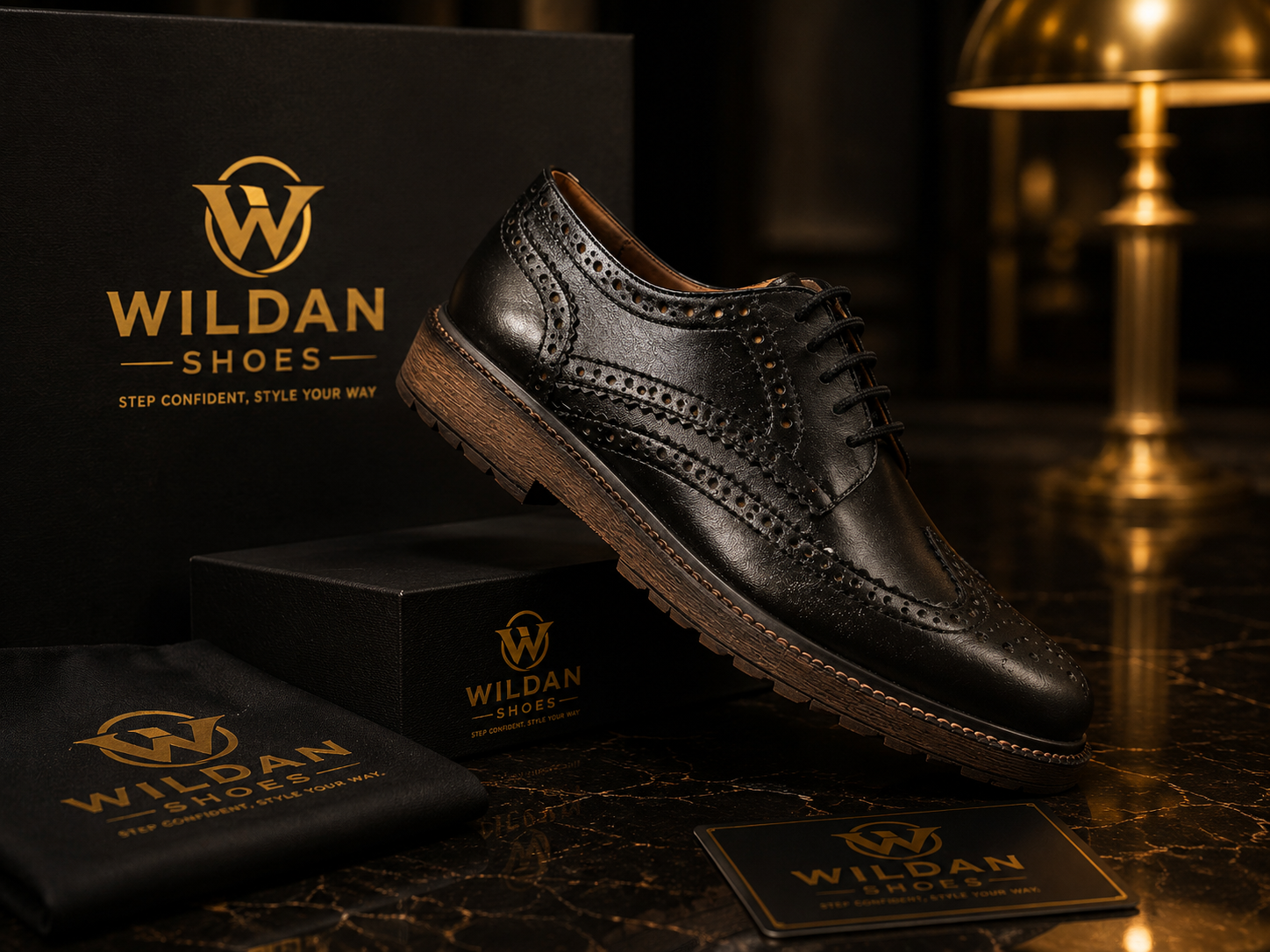 Wildan Wingtip Premium Leather Shoes – Elegan, Mewah, dan Berkelas - Gambar 4