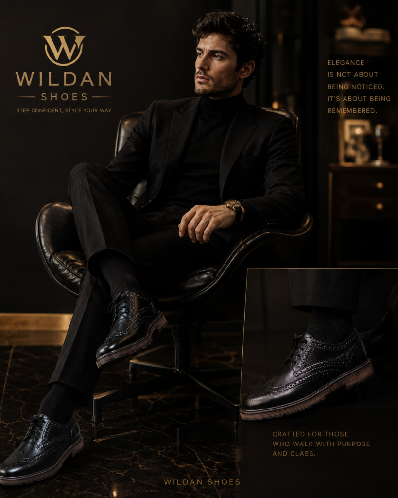 Wildan Wingtip Premium Leather Shoes – Elegan, Mewah, dan Berkelas