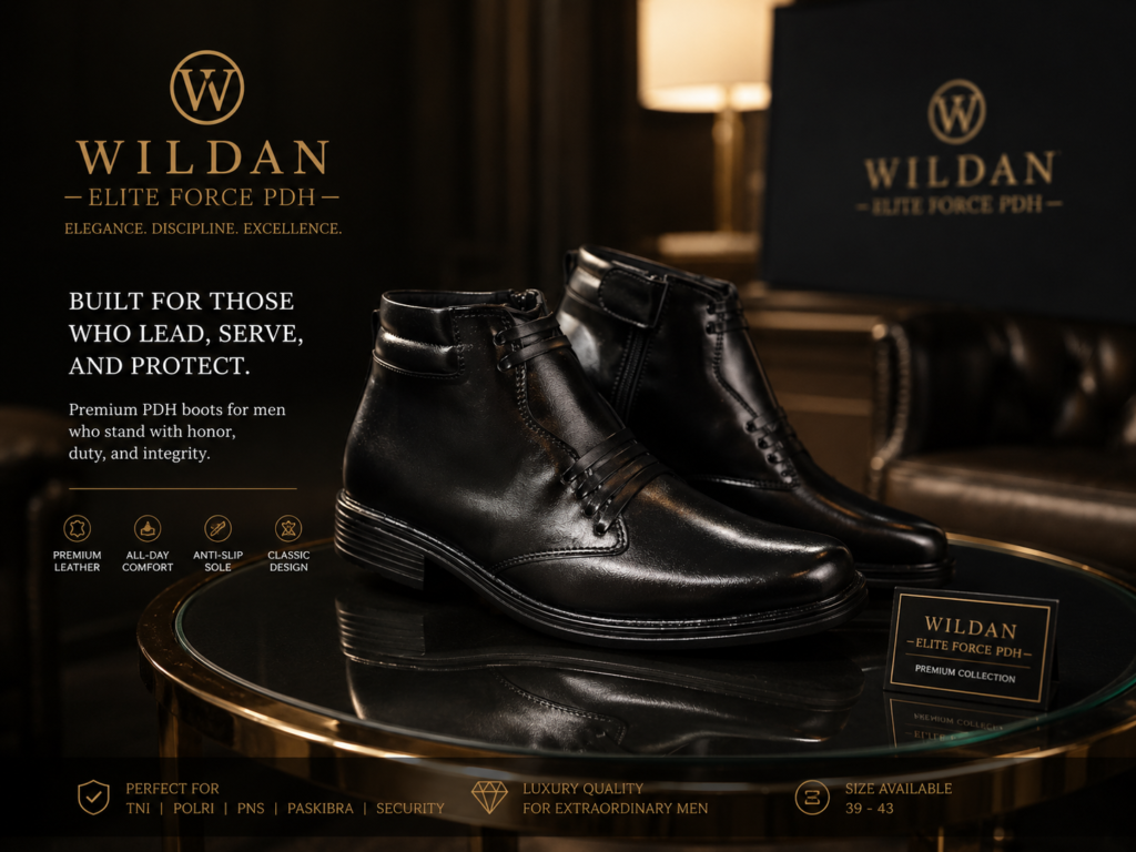 Wildan Elite Force PDH – Sepatu PDH Pria Premium Tactical Elegant