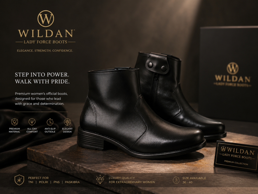 Wildan Lady Force Boots — Sepatu Wanita Elegan untuk tampil berwibawa